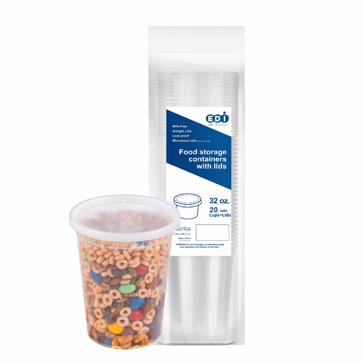 EDI Deli Containers - Full Case (200 / 250 Sets)