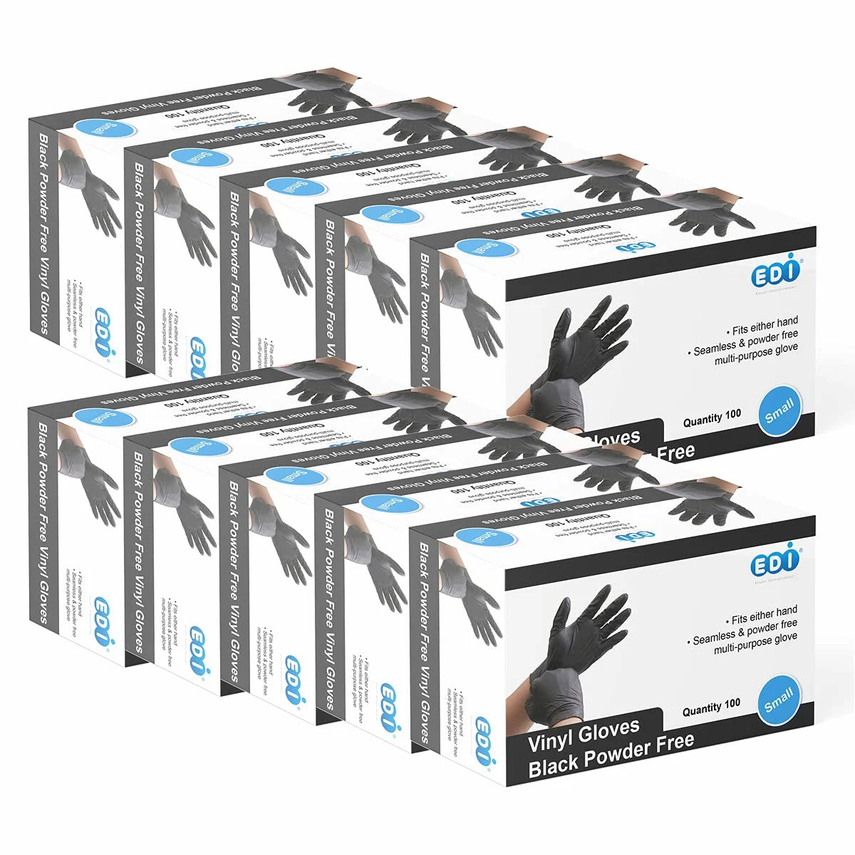 EDI Vinyl Gloves - Full Case (10 Packs)