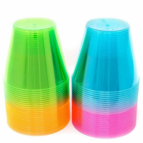 EDI Neon Cups - Full Case (12 Packs)