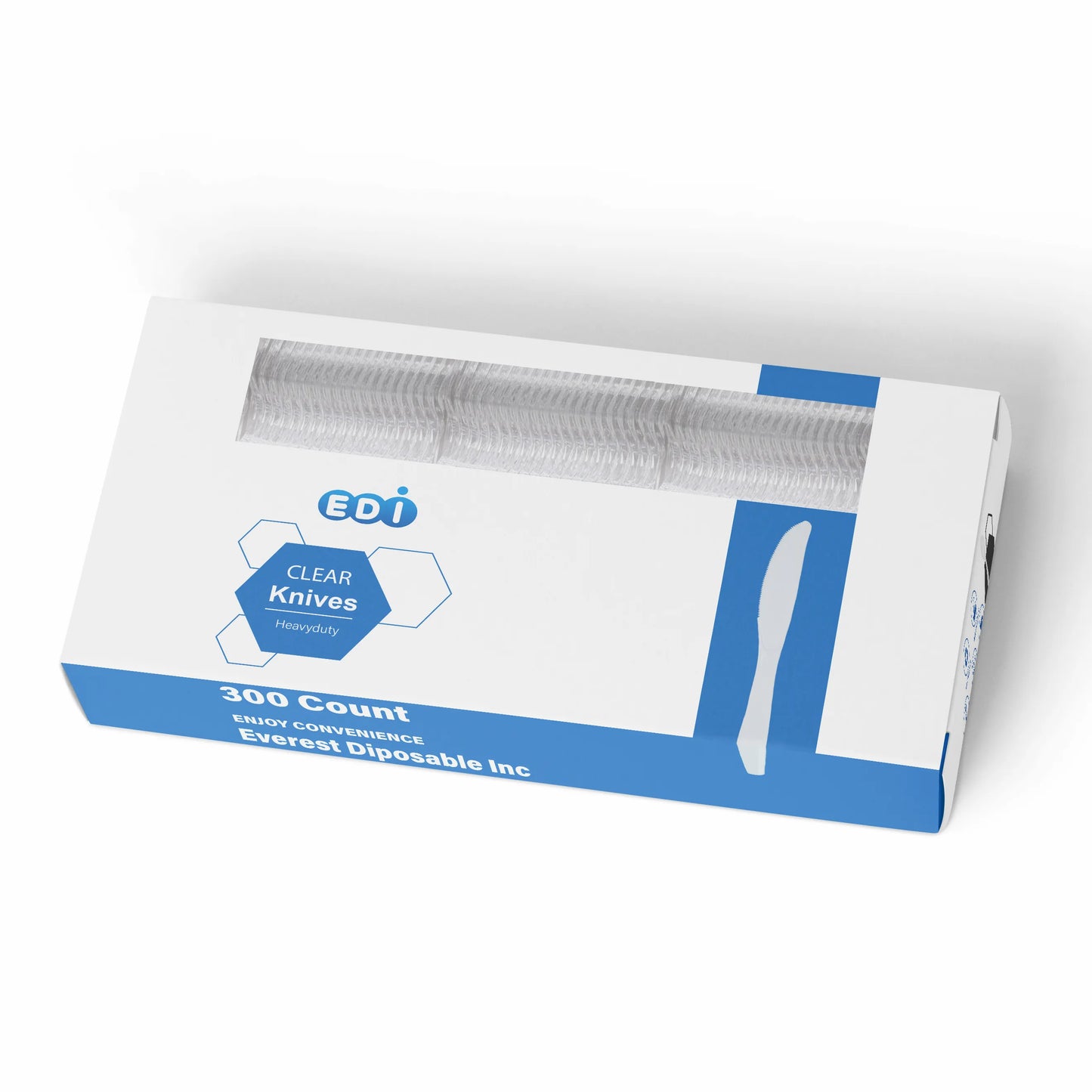EDI Cutlery (Clear) - Full Case (6 Packs)