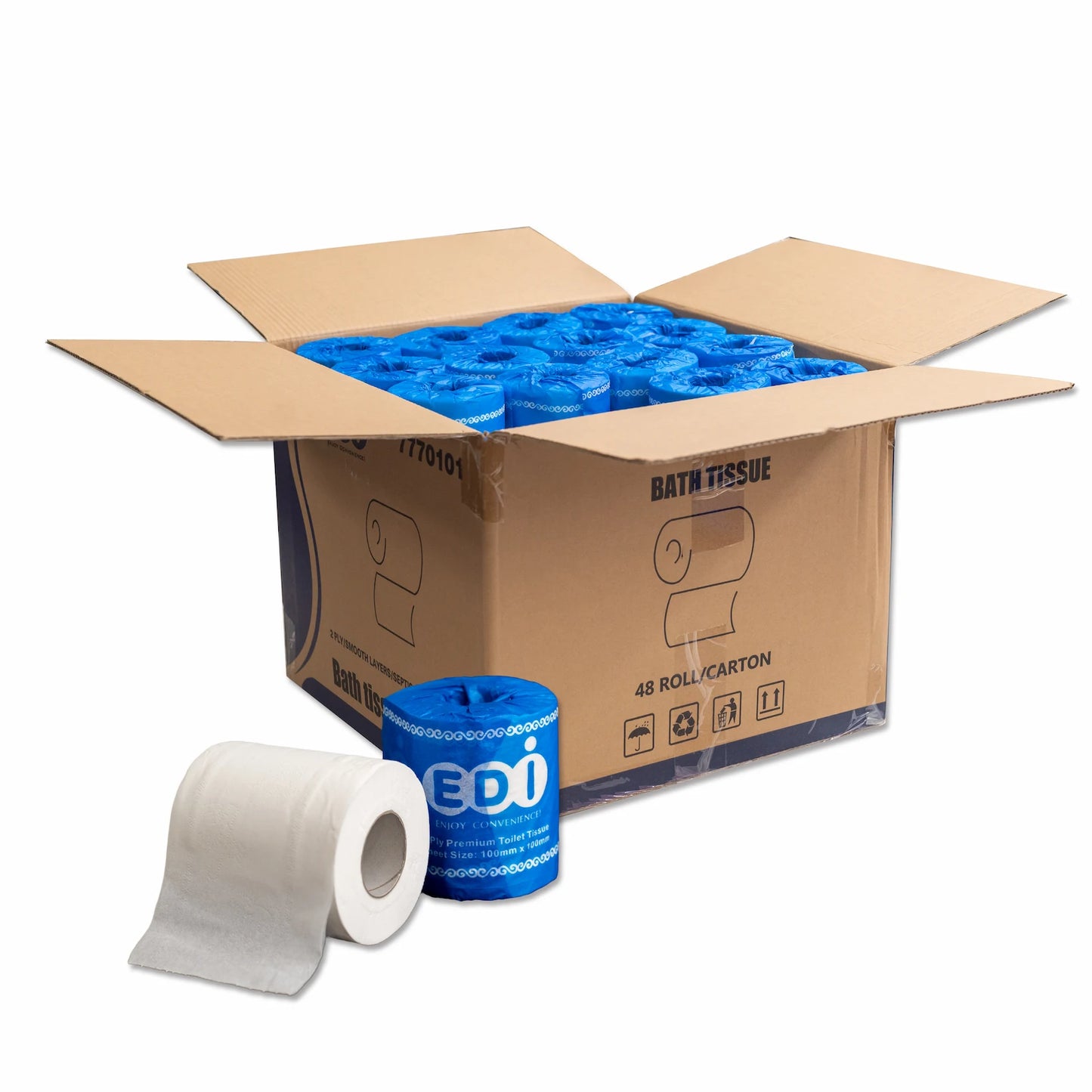 EDI Toilet Paper Commercial - Full Case (24 / 48 Rolls)