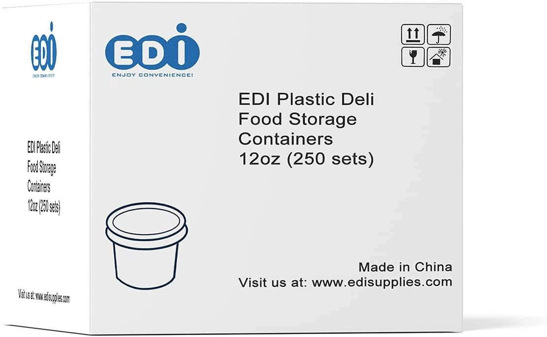 EDI Deli Food Containers & Lids (8 OZ, 12 OZ, 16 OZ, 24 OZ & 32 OZ