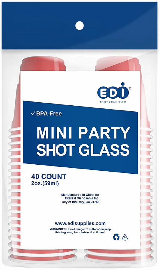 EDI Red Party Cups - Full Case
