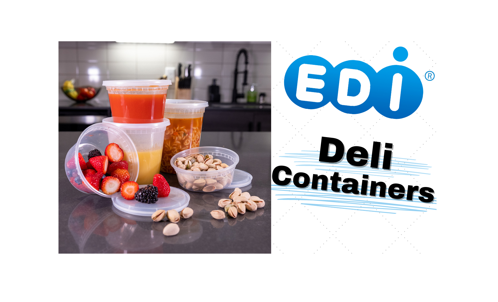 EDI Deli Containers - Full Case (200 / 250 Sets) – edisupplies