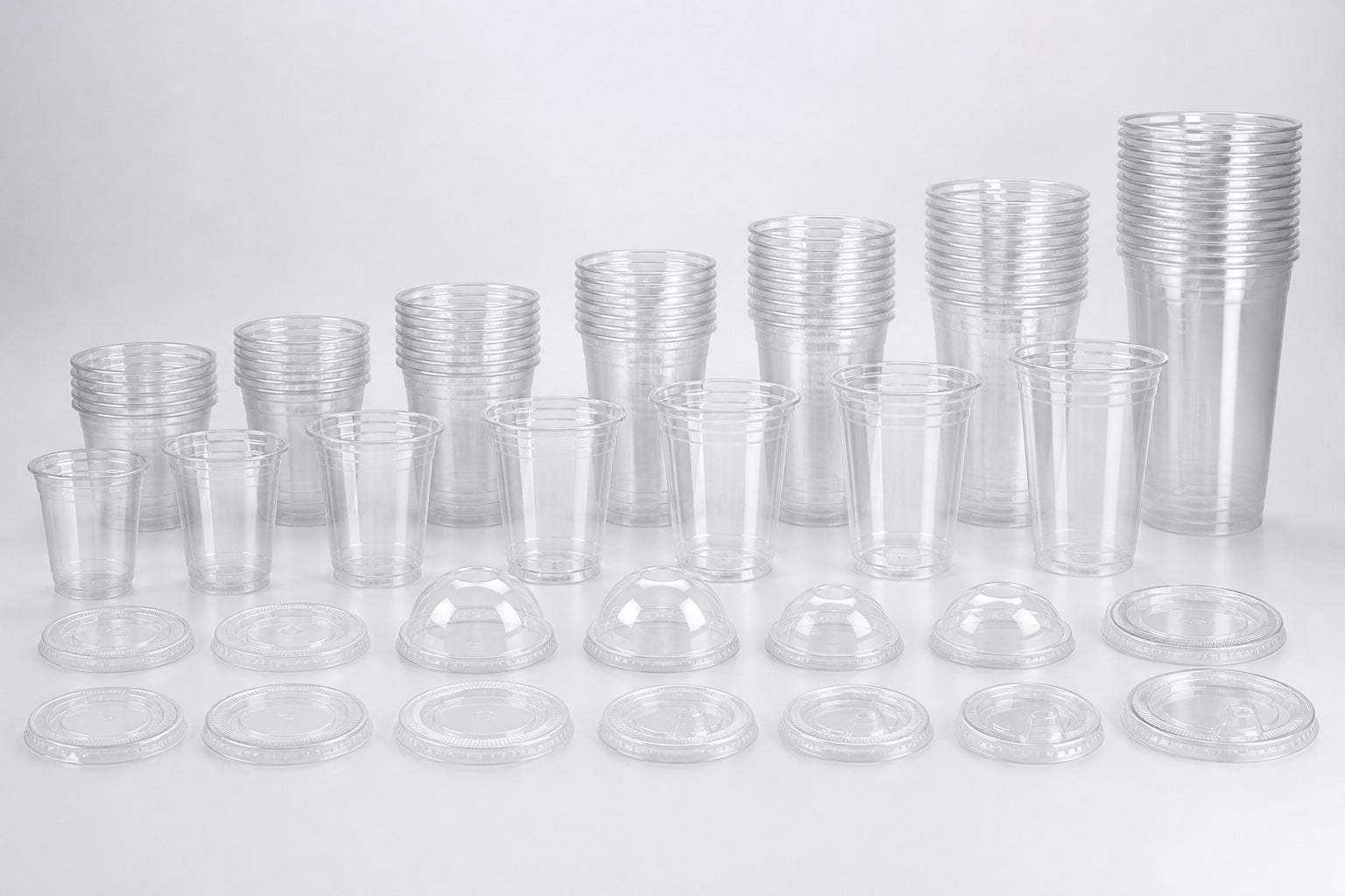 Published PET cup and lid families