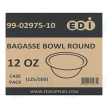 Case picture for 99-02975-10 WP - BAGASSE BOWL ROUND 12'' (125/500)