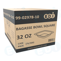 Case picture for 99-02978-10 WP - BAGASSE BOWL SQUARE 32'' (75/300)