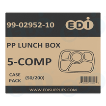 Case picture for 99-02952-10 WP - PP LUNCH BOX 5-COMP (50/200)
