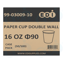 Case picture for 99-03009-10 WP - PAPER CUP DOUBLE WALL 16 OZ Φ90 (50/500)