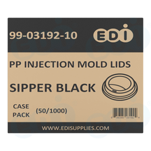 Case picture for 99-03192-10 90mm injection molding Sipper Lids
（Black）MOQ 50 cases