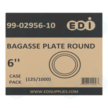Case picture for 99-02956-10 WP - BAGASSE PLATE ROUND 6'' (125/1000)
