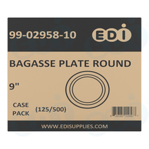 Case picture for 99-02958-10 WP - BAGASSE PLATE ROUND 9'' (125/500)