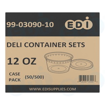 Case picture for 99-03090-10 WP - DELI CONTAINER SETS 12 OZ (50/500 SETS)