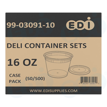 Case picture for 99-03091-10 WP - DELI CONTAINER SETS 16 OZ (50/500 SETS)
