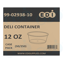 Case picture for 99-02938-10 WP - DELI CONTAINER 12 OZ (50/250)