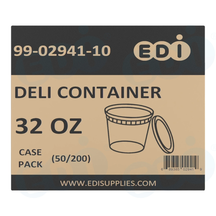 Case picture for 99-02941-10 WP - DELI CONTAINER 32 OZ (50/200)