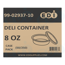 Case picture for 99-02937-10 WP - DELI CONTAINER 8 OZ (50/250)