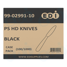 Case picture for 99-02991-10 WP - PS HEAVY DUTY KNIFE BLACK (100/1000)
