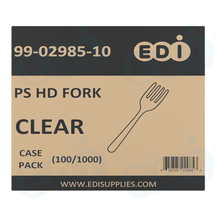 Case picture for 99-02985-10 WP - PS HEAVY DUTY FORK CLEAR (100/1000)