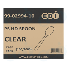 Case picture for 99-02994-10 WP - PS HEAVY DUTY SPOON CLEAR (100/1000)