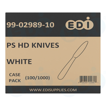 Case picture for 99-02989-10 WP - PS HEAVY DUTY KNIFE WHITE (100/1000)