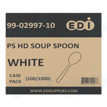 Case picture for 99-02997-10 WP - PS HEAVY DUTY SPOON WHITE (100/1000)