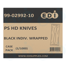 Case picture for 99-02992-10 WP - PS HEAVY DUTY KNIFE BLACK INDIV. WRAPPED (1/1000)