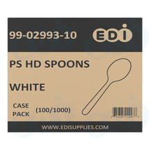 Case picture for 99-02993-10 WP - PS HEAVY DUTY SPOON WHITE (100/1000)