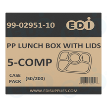 Case picture for 99-02951-10 WP - PP LUNCH BOX WITH LIDS 5-COMP (50/200)