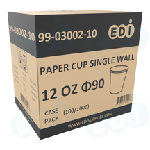 Case picture for 99-03002-10 WP - PAPER CUP SINGLE WALL 12 OZ ?90 (100/1000)