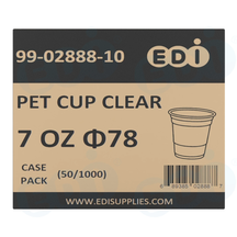Case picture for 99-02888-10 WP - PET CUP CLEAR 7 OZ ?78 (50/1000)