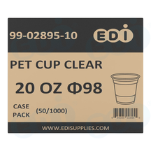 Case picture for 99-02895-10 WP - PET CUP CLEAR 20 OZ ?98 (50/1000)