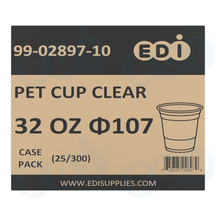 Case picture for 99-02897-10 WP - PET CUP CLEAR 32 OZ ?107 (25/300)
