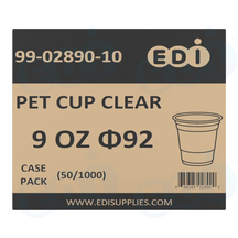 Case picture for 99-02890-10 WP - PET CUP CLEAR 9 OZ ?92 (50/1000)