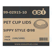 Case picture for 99-02915-10 WP - PET CUP LIDS LOCK-BACK SIPPER ?98 (100/1000)