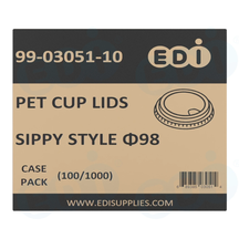 Case picture for 99-03051-10 WP - PET CUP LIDS STRAWLESS SIPPER ?98 (100/1000)