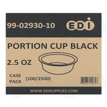 Case picture for 99-02930-10 WP - PORTION CUP BLACK 2.5 OZ (100/2500)