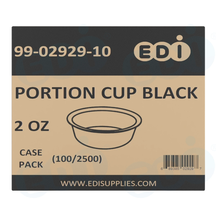 Case picture for 99-02929-10 WP - PORTION CUP BLACK 2 OZ (100/2500)