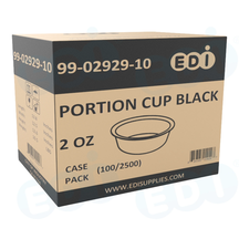 Case picture for 99-02929-10 WP - PORTION CUP BLACK 2 OZ (100/2500)
