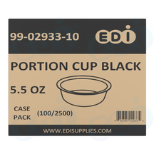 Case picture for 99-02933-10 WP - PORTION CUP BLACK 5.5 OZ (100/2500)