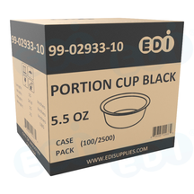 Case picture for 99-02933-10 WP - PORTION CUP BLACK 5.5 OZ (100/2500)