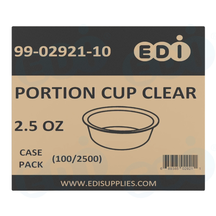 Case picture for 99-02921-10 WP - PORTION CUP CLEAR 2.5 OZ (100/2500)
