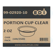 Case picture for 99-02920-10 WP - PORTION CUP CLEAR 2 OZ (100/2500)
