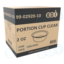 Case picture for 99-02920-10 WP - PORTION CUP CLEAR 2 OZ (100/2500)