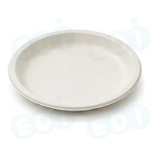 99-02957-10 WP - BAGASSE PLATE ROUND 7'' (125/1000)