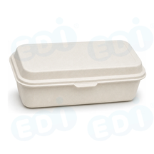 99-02972-10 WP - BAGASSE HINGED CONTAINER 9'' X 6'' X 3'' (125/250)