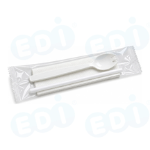 99-02982-10 WP - PP SPORK KIT, INDIV. WRAPPED SPORK,STRAW,NAPKIN (1/1000)