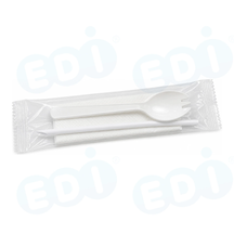 99-02983-10 WP - PP SPORK KIT, INDIV. WRAPPED SPORK,SPIKE STRAW,NAPKIN (1/1000)