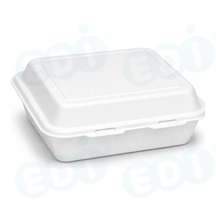 99-03019-10 WP - PP CLAMSHELL CONTAINER 9" X 9" WHITE (50/150) MOQ 50 cases