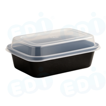 99-03022-10 WP - PP FOOD CONTAINER WITH LIDS RECT 12 OZ (50/150)